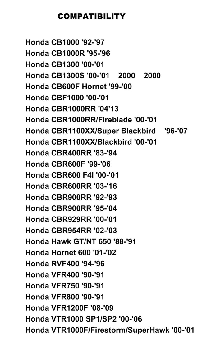 Quick-lock tankdop voor Honda modellen (zwart-goud)