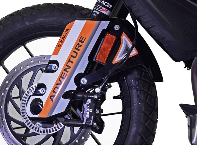 Protector de horquilla para KTM 390 Adventure 2020- (blanco/naranja)