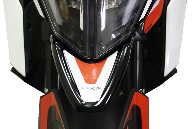 Εμπρός φτερό για KTM 390 Adventure 2020-2023 (λευκό/πορτοκαλί)