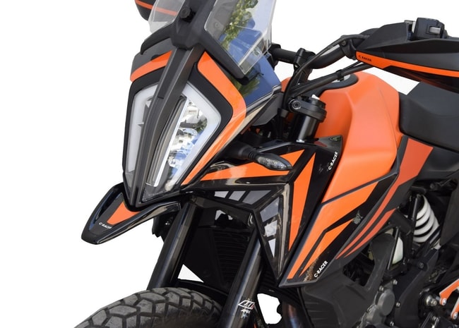Front fender for KTM 390 Adventure 2020-2023 (black/orange)