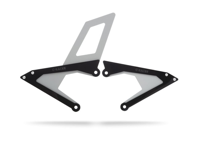 Protector de reposapiés delantero para KTM 390 Adventure 2020-2023 (negro)