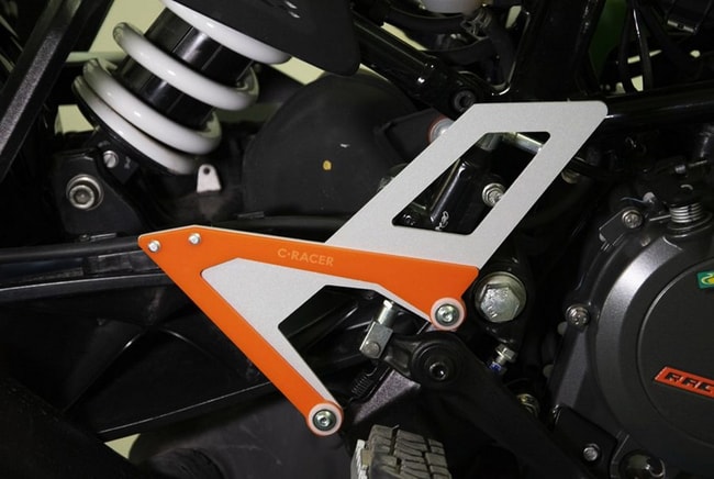 Protection de repose-pieds avant pour KTM 390 Adventure 2020-2023 (orange)