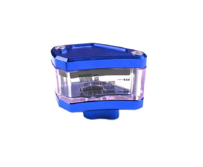 Kopplings-/bromsvätskebehållare transparent blå