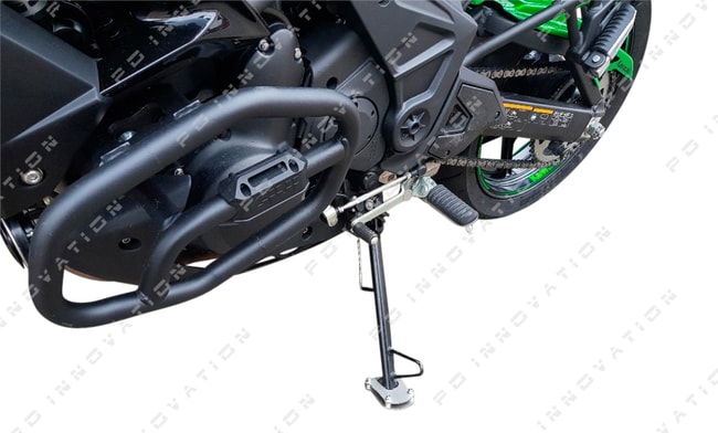 Placa extensie suport lateral pentru Kawasaki Versys 650 '15-'22 argintiu