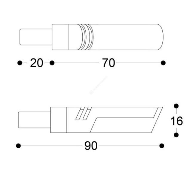 Indicatori LED Barracuda Idea argintiu (pereche)