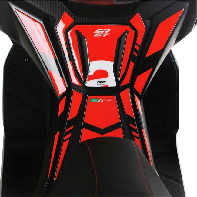 GPK foot board pad 3D set for Aprilia SR GT 125 / 200 2022-2024 red