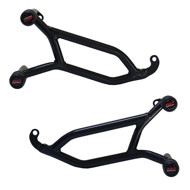GPK engine guard with crash pads for Bajaj Pulsar NS 200 11 22 Moto Discovery