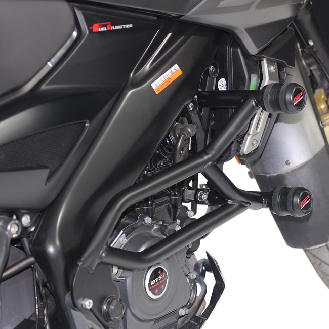 GPK engine guard with crash pads for Bajaj Pulsar NS 200 11 22 Moto Discovery