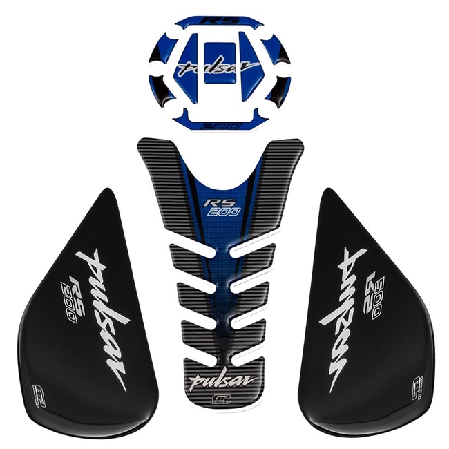 Set proteze rezervor GPK 3D pentru Bajaj RS 200 2015-2020 albastru