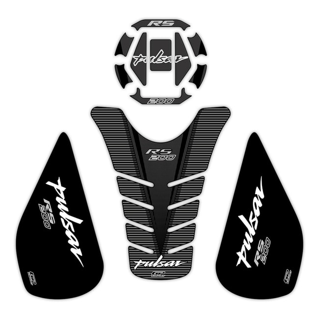 Set proteze rezervor GPK 3D pentru Bajaj RS 200 2015-2020 negru
