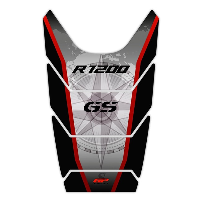 GPK tank pad 3D for R1200GS / Adventure 2004-2012 black-red