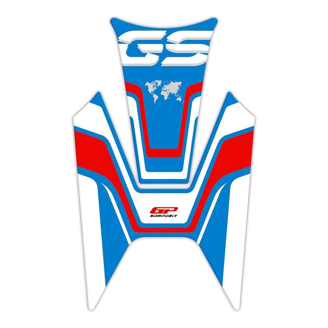 GPK tankpad 3D voor R1200GS LC '13-'18 / R1250GS '19-'22 blauw-rood