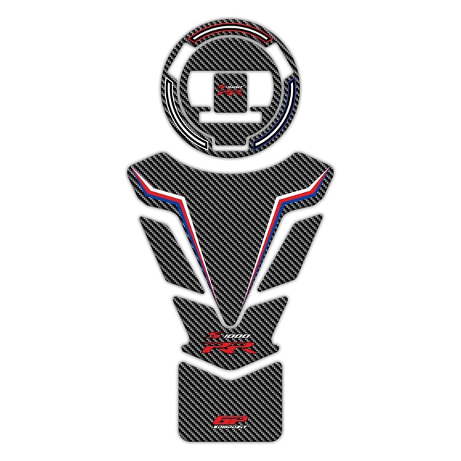 GPK tank pad 3D set for S1000RR '15-'19 blue/red