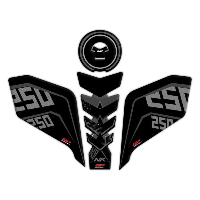 Protège-réservoir GPK set 3D pour CF Moto 250NK '18-'22 noir