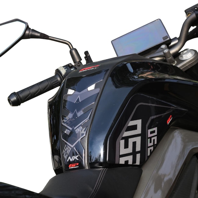 GPK tankpad 3D set voor CF Moto 250NK '18-'22 zwart