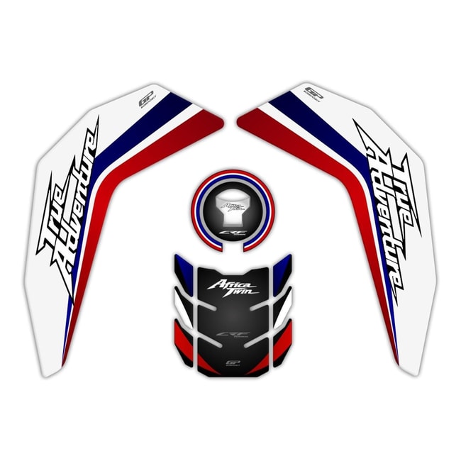 GPK tank pad 3D set for Africa Twin CRF1000L 2016-2019 blue/red