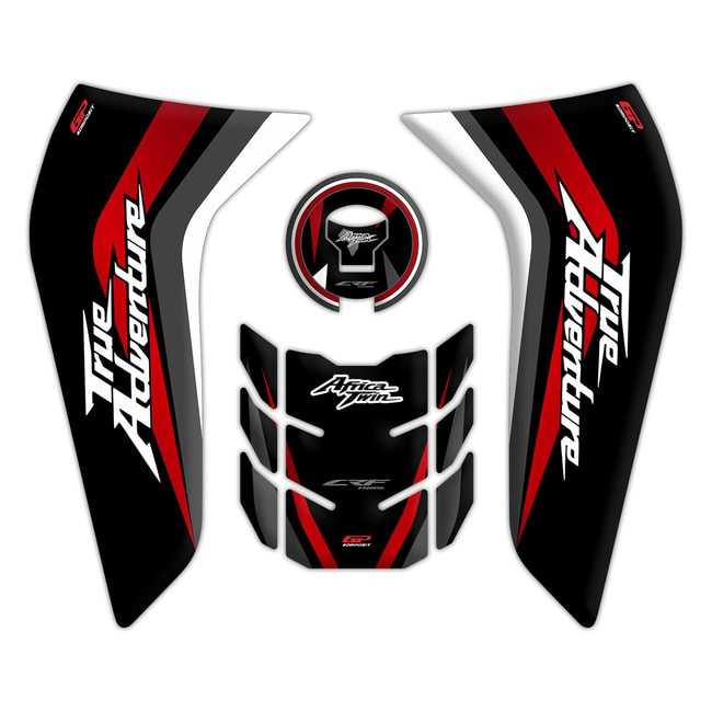 GPK tank pad 3D set for Africa Twin CRF1100L 2020-2023 black/red