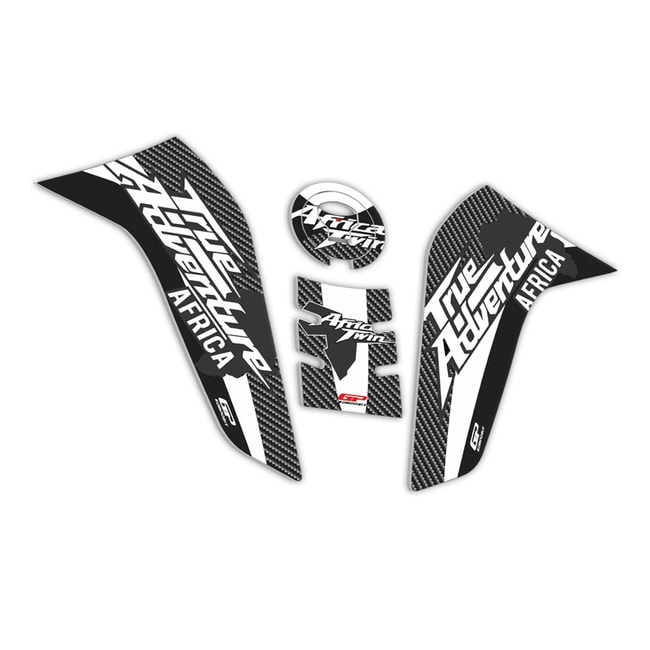 GPK tank pad 3D set for Africa Twin CRF1100L 2020-2023 black/carbon