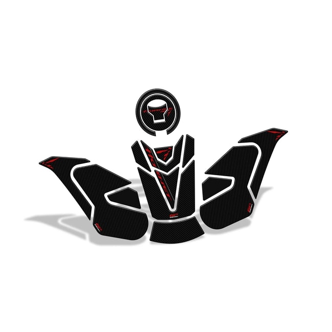 Tankpad Für Honda CB750 Hornet - Carbon Look Rot