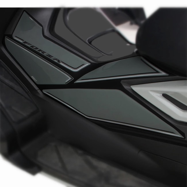 Conjunto de almofadas laterais GPK 3D para Honda Forza 250 / 300 / 350 2018-2024 preto