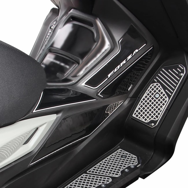 GPK side pad set 3D for Honda Forza 250 / 300 / 350 2018-2024 black