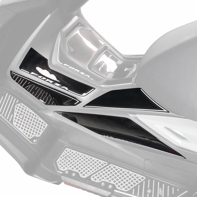 Set protezioni laterali GPK 3D per Honda Forza 250 / 300 / 350 2018-2024 nero