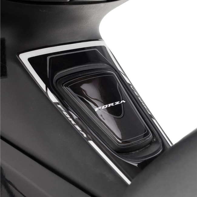 GPK σετ 3D προστατευτικά πατώματος Honda Forza 300 2014-2017 μαύρο-λευκό