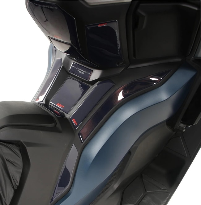 Set protezioni serbatoio GPK 3D per Honda Forza 750 2021-2024 blu marino