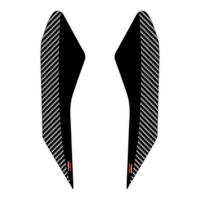 Pegatinas 3D Carenado GPK para Honda PCX 125 / 150 2018-2020 negro-carbono (par)