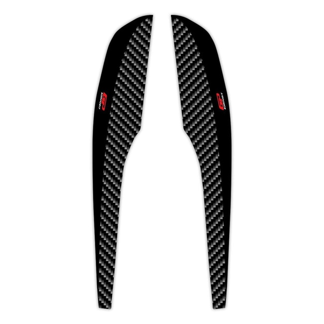 GPK tail stickers 3D for Honda PCX 125 / 150 2018-2020 black-carbon (pair)