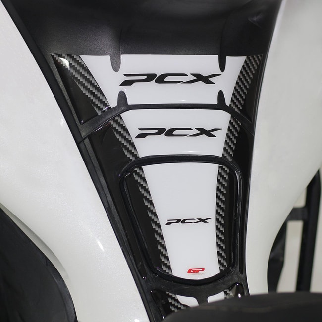 GPK tankdyna 3D för Honda PCX 125 / 150 2018-2020 vit