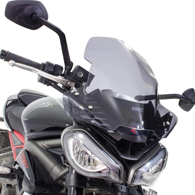 GPK windscreen for Triumph Street Triple 765 2017 2019 44cm fume