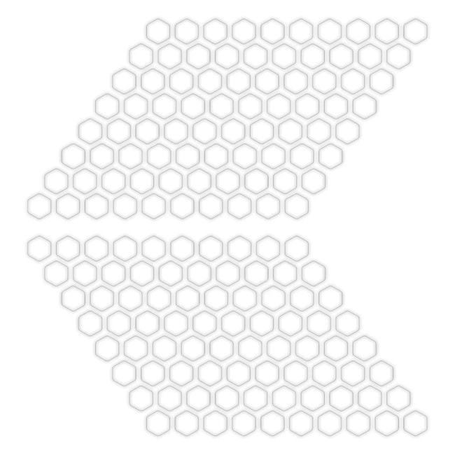 Set tampoane laterale GPK universale 3D transparente (fagure de miere)