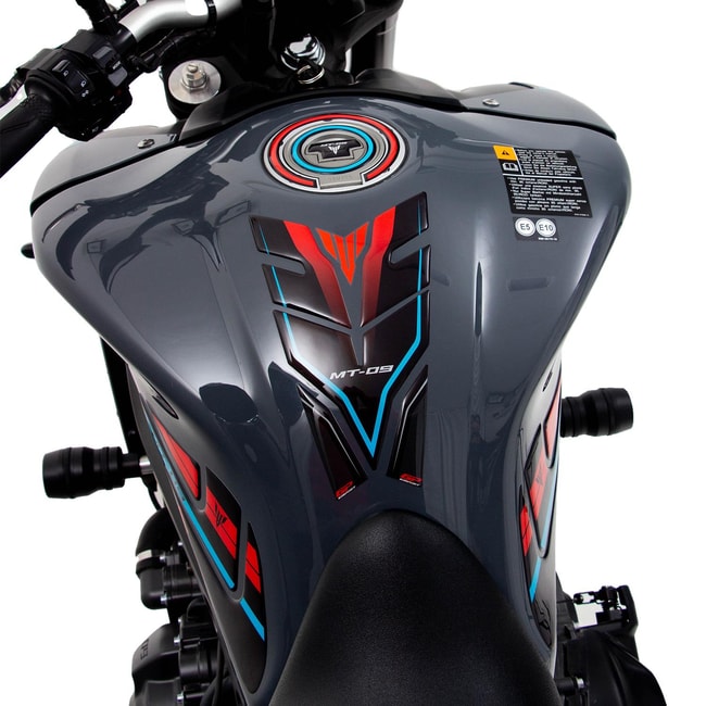 GPK σετ 3D προστατευτικά ρεζερβουάρ Yamaha MT-09 2021-2023 μπλε/κόκκινο/γκρι