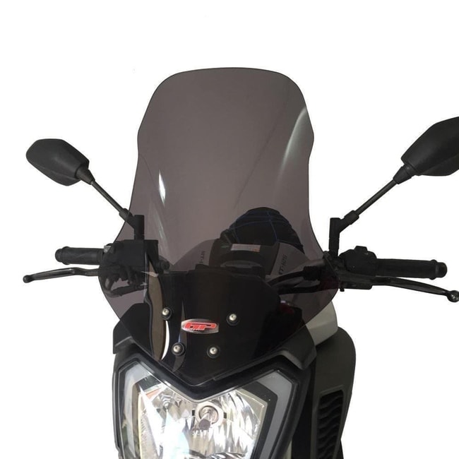 Parabrezza GPK Touring compatibile con Yamaha MT 125 2014 2018 45cm fumo Moto Discovery