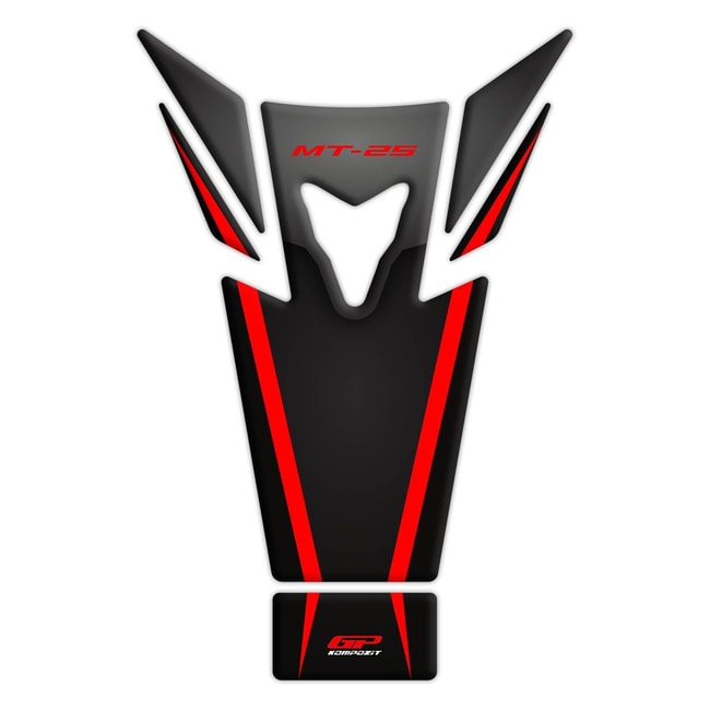 GPK σετ 3D προστατευτικά ρεζερβουάρ Yamaha MT-25 2015-2019 κόκκινο