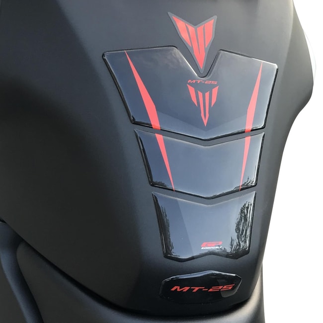 GPK σετ 3D προστατευτικά ρεζερβουάρ Yamaha MT-25 '2020-2023 κόκκινο