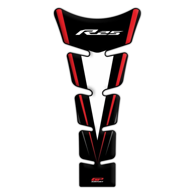 GPK tank pad 3D set for YZF-R25 2015-2018 red