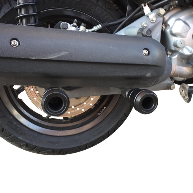 GPK exhaust crash protectors for Yamaha X-Max 250 / 400 2014-2017
