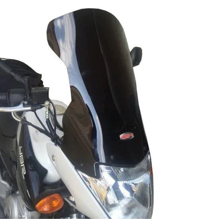 GPK windscreen compatible with Yamaha YBR 125 2012 2018 47cm black Moto Discovery