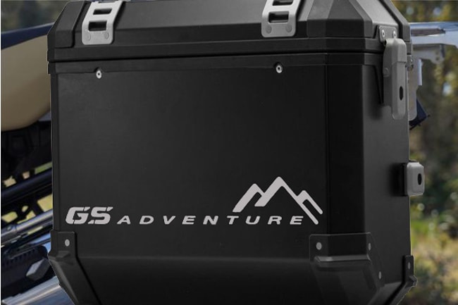 Autocollants pour valises latérales pour R1200GS Adventure (2 pc.) argent