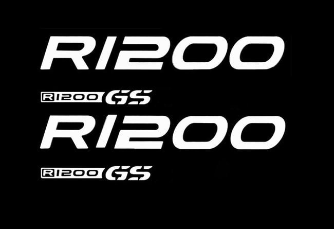 Kit logos réservoir pour R1200GS '04-'12 blanc