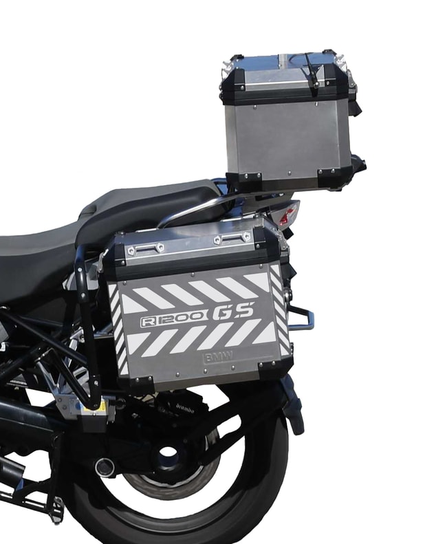 Set of pannier decals for R1200GS / Adventure (6 pc.) white