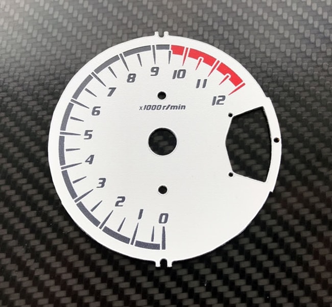 White tachometer gauge for Suzuki GSX 1250FA 2010-2016