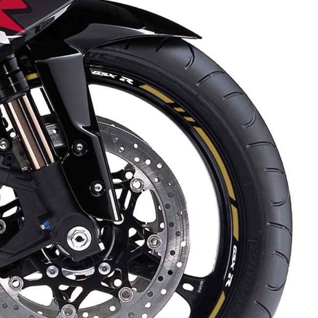 Cinta adhesiva para ruedas Suzuki GSXR con logos