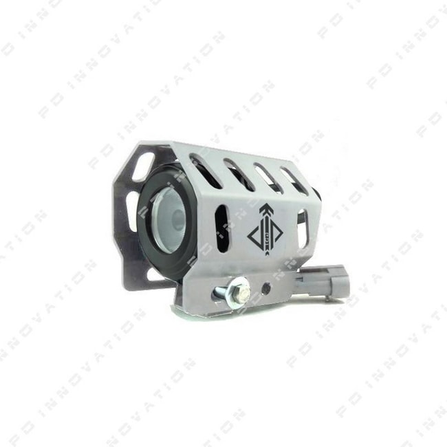 Universal auxiliary LED light covers silver
