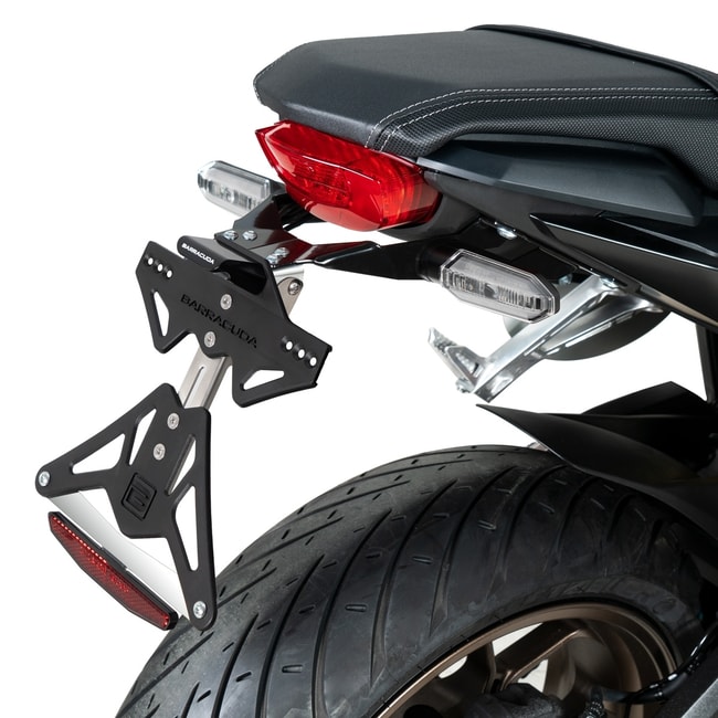Αναδιπλούμενη βάση πινακίδας Barracuda για Honda CB650R / CBR650R 2019-2020 με θέση για εργοστασιακά φλας