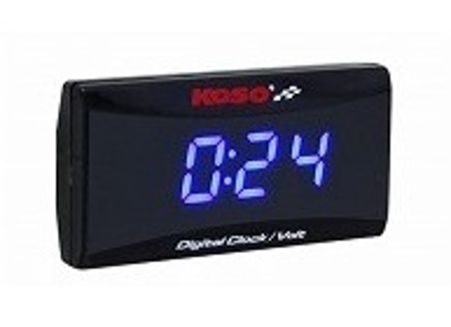 Horloge numérique ultra-mince Koso avec rétroéclairage bleu