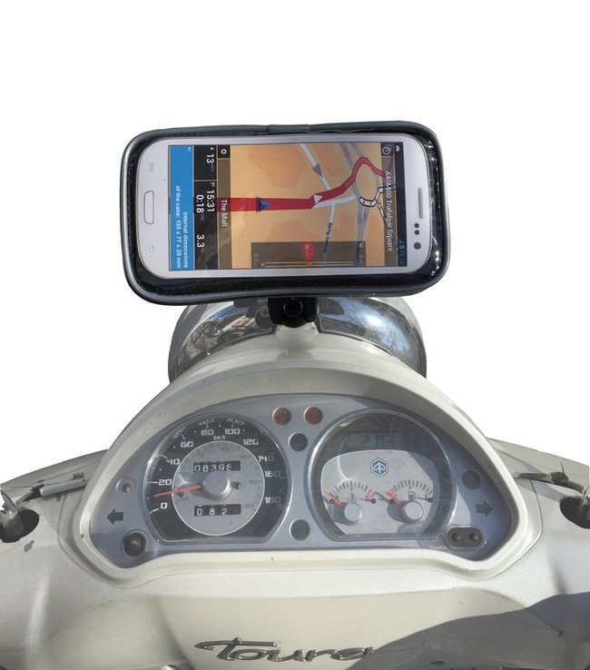 Kula för montering av Smartphone / GPS-fäste på Piaggio Beverly 300 - 350 2010-2020 / Beverly 400 Tourer 2006-2009