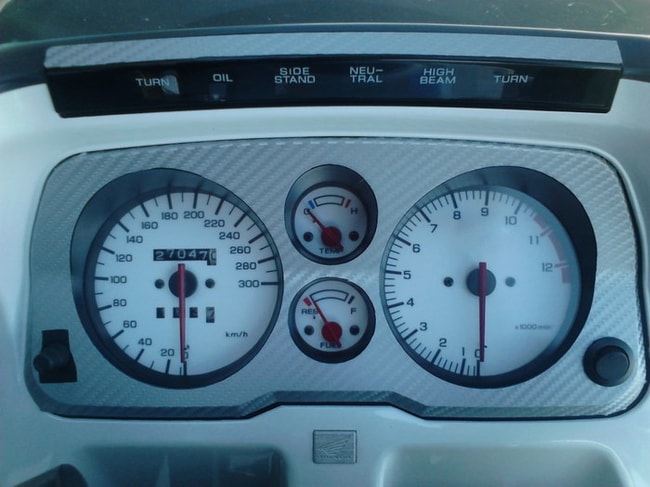 Medidores de velocímetro e tacômetro brancos para Honda CBR1000F 1993-1999